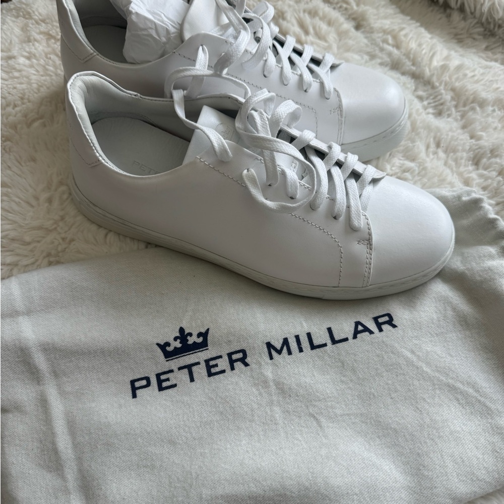 Peter Millar Classic White Sneakers